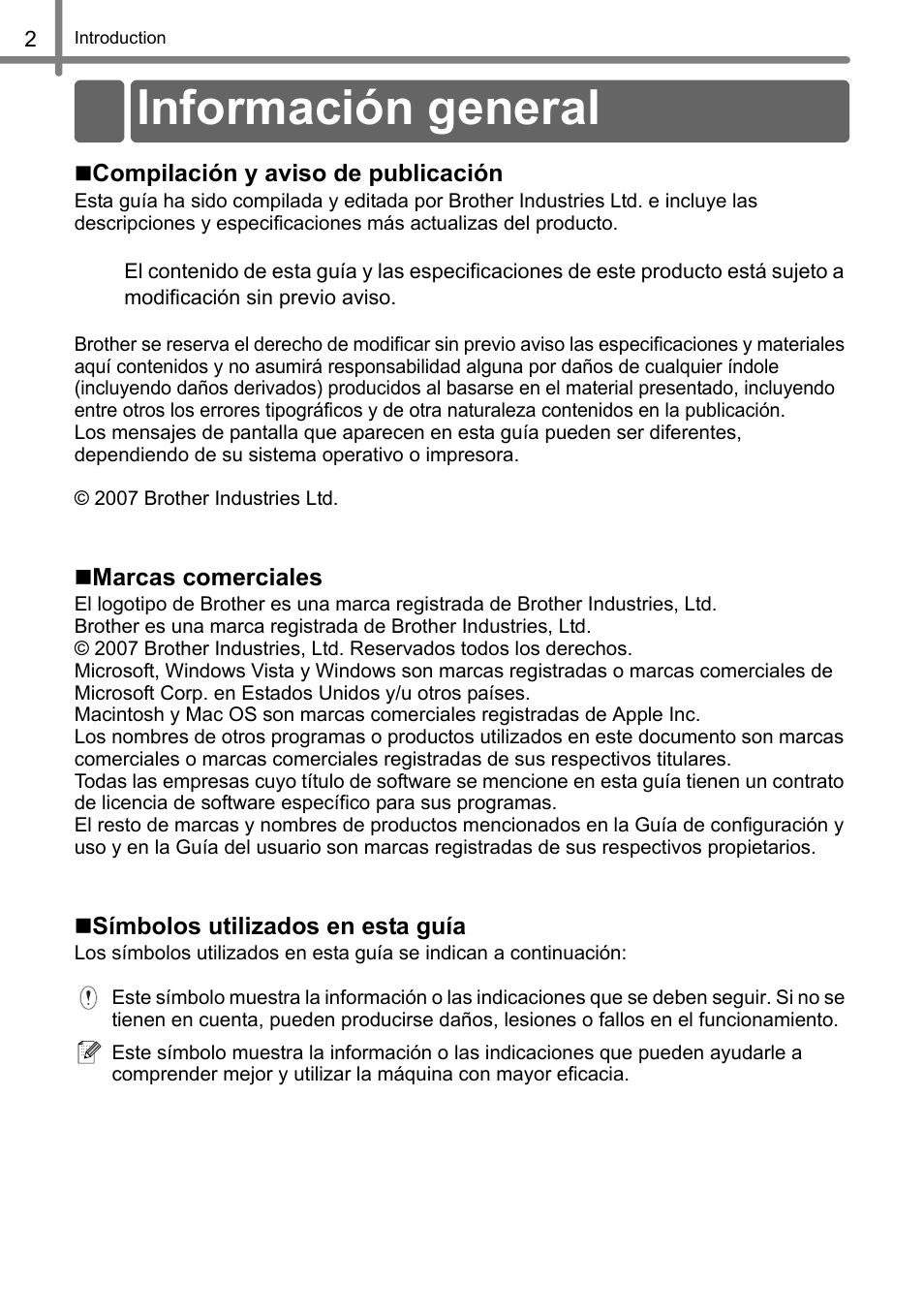 Información general | Brother QL-1060N User Manual | Page 42 / 69