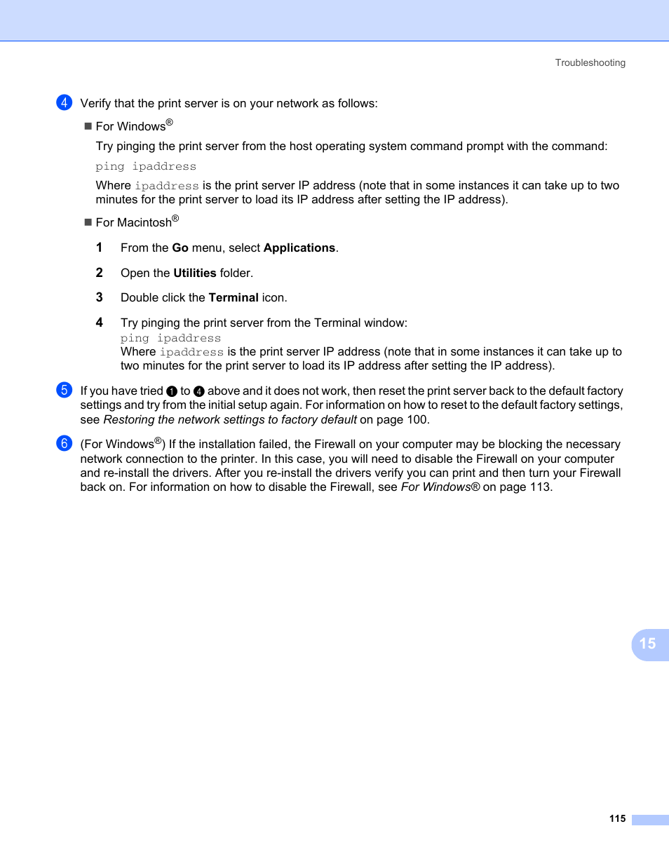 Brother HL-2170W User Manual | Page 122 / 137