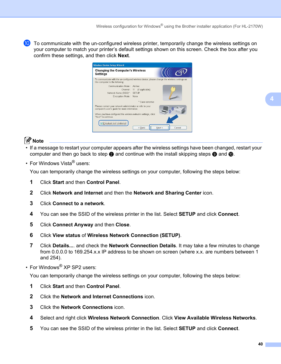 Brother HL-2170W User Manual | Page 47 / 137