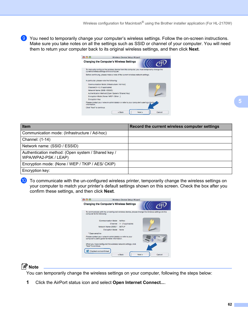 Brother HL-2170W User Manual | Page 69 / 137