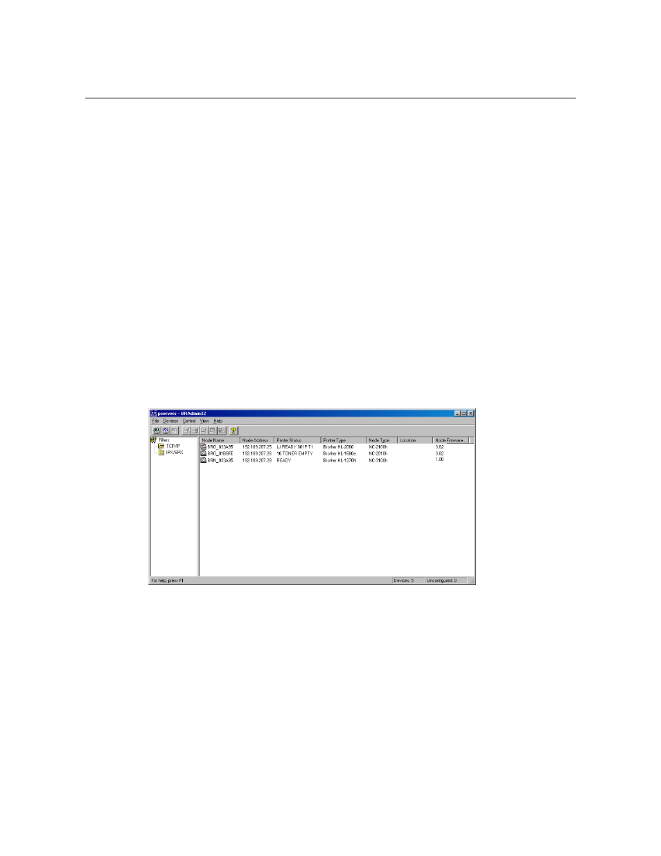 Configuring an ip address for the print server, Configuring an ip address for the print server 2-3 | Brother HL 1270N User Manual | Page 28 / 122