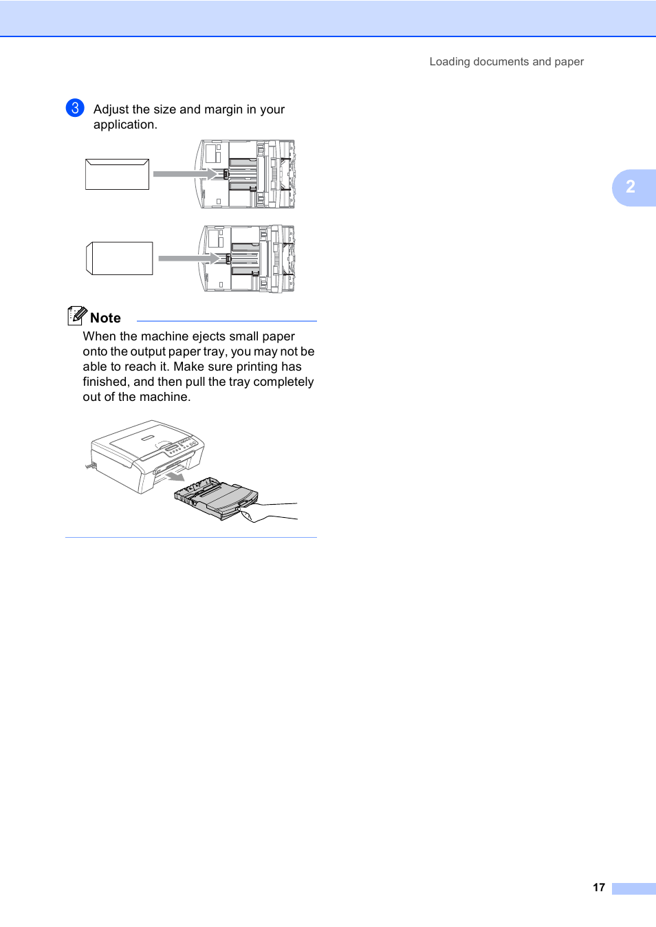 Adjust the size and margin in your application | Brother DCP-130C User Manual | Page 30 / 102