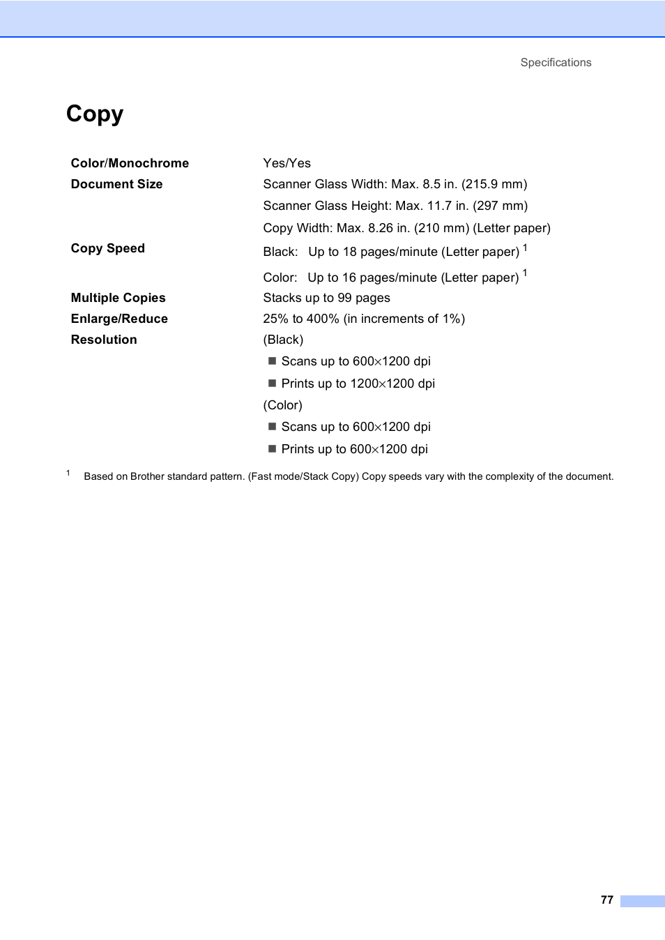 Copy | Brother DCP-130C User Manual | Page 90 / 102