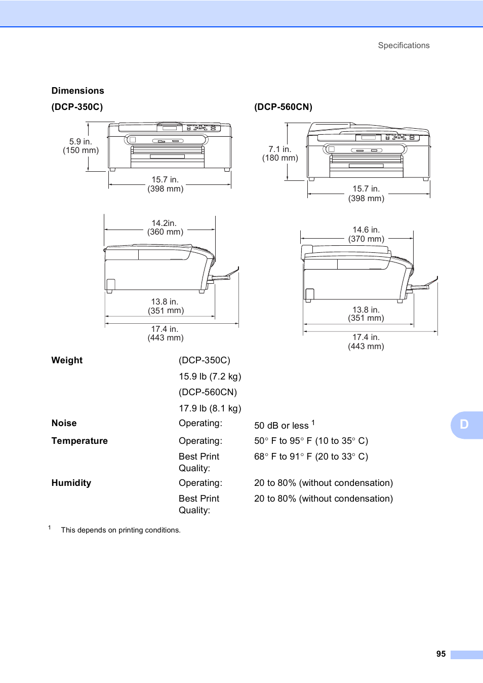 Brother DCP-350C User Manual | Page 109 / 124
