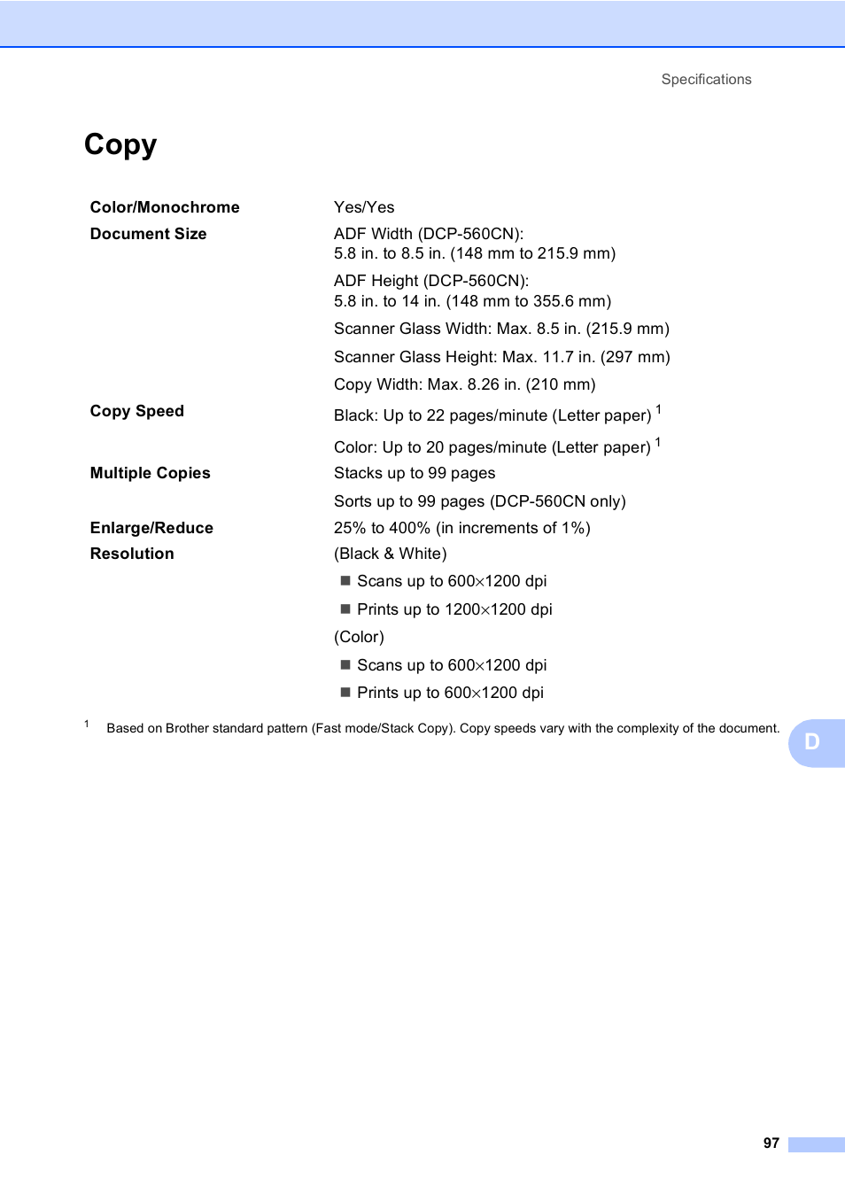 Copy | Brother DCP-350C User Manual | Page 111 / 124