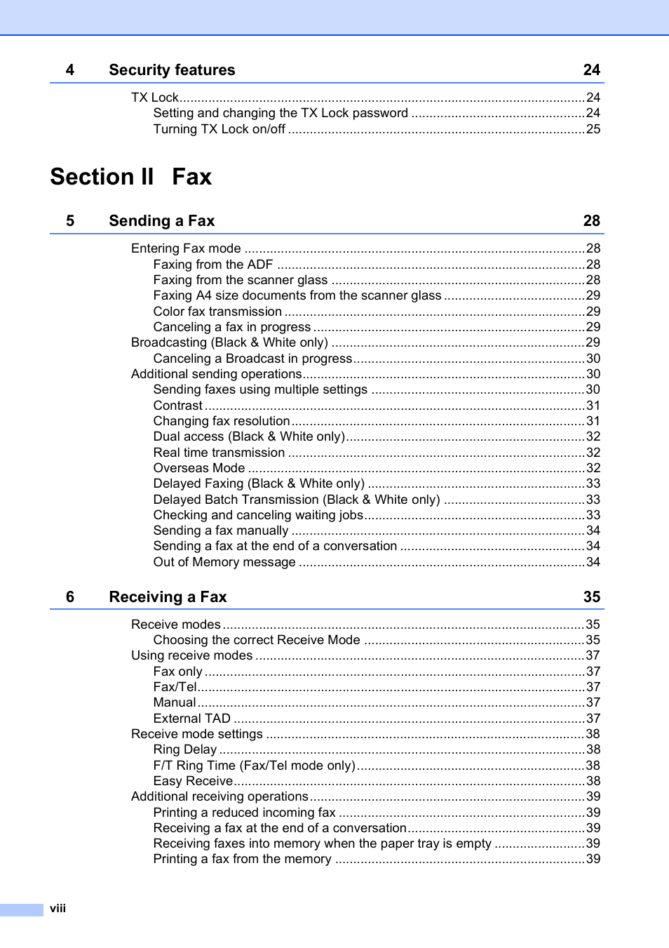 Brother MFC-5490CN User Manual | Page 10 / 182