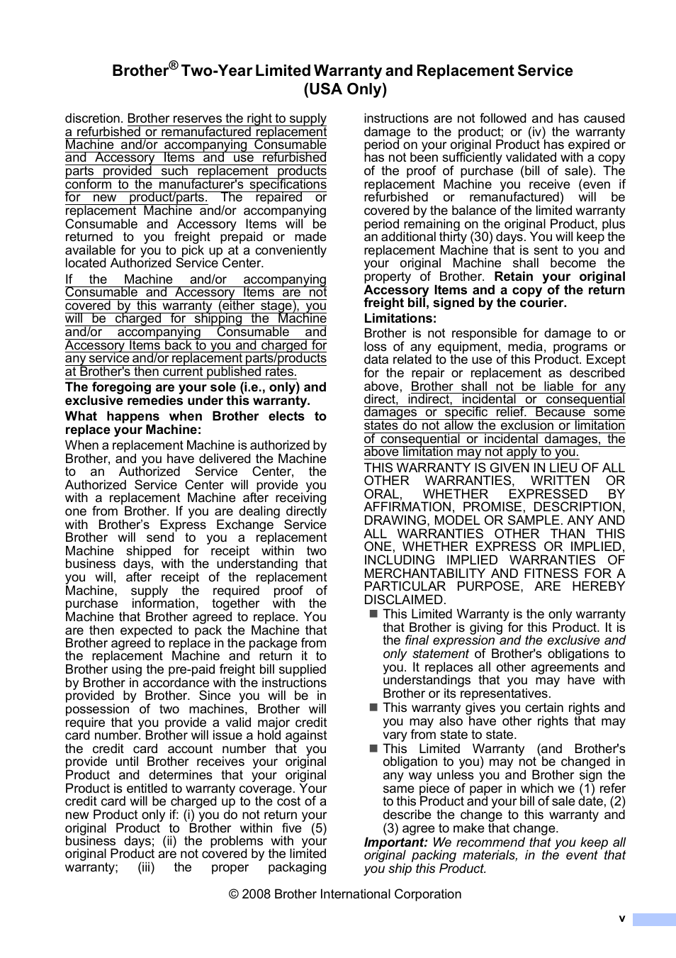 Brother | Brother MFC-5490CN User Manual | Page 7 / 182