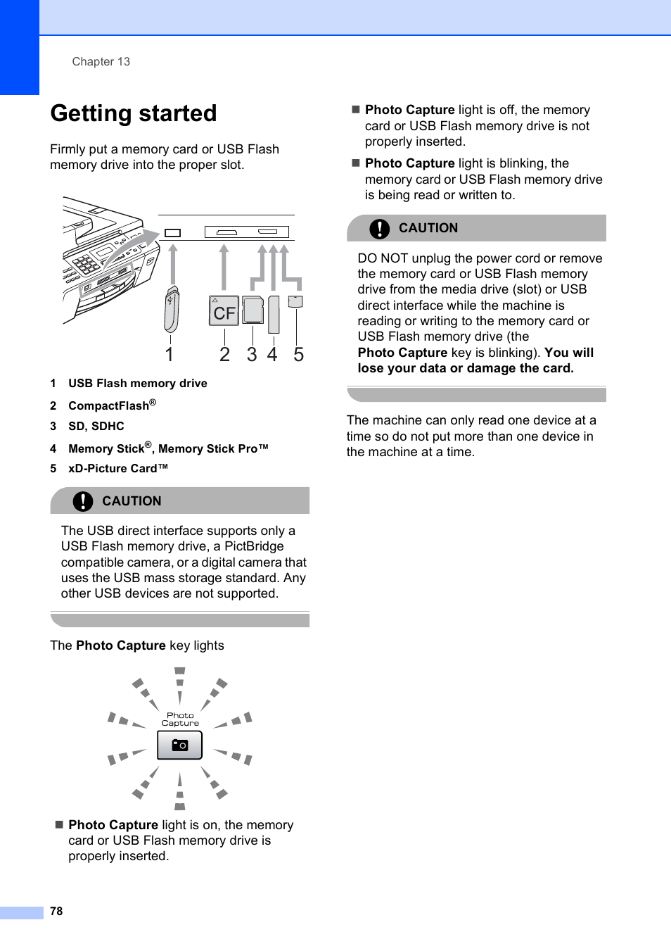 Getting started | Brother MFC-5490CN User Manual | Page 92 / 182