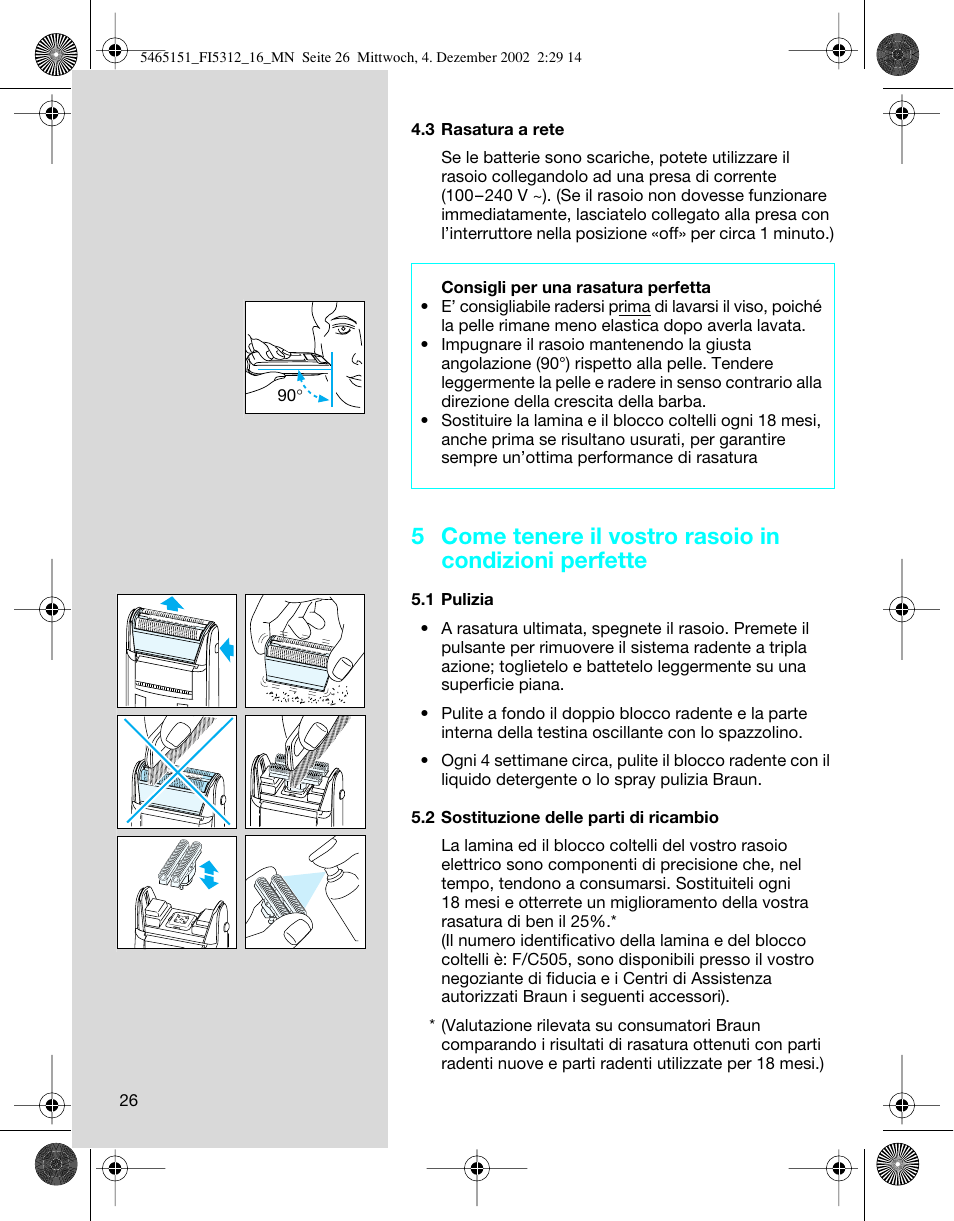 Braun 5312-5465 Flex Integral User Manual | Page 26 / 76