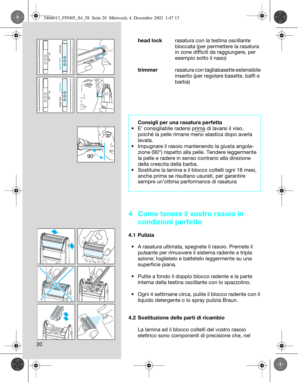 Braun 5005 Flex Integral User Manual | Page 20 / 54