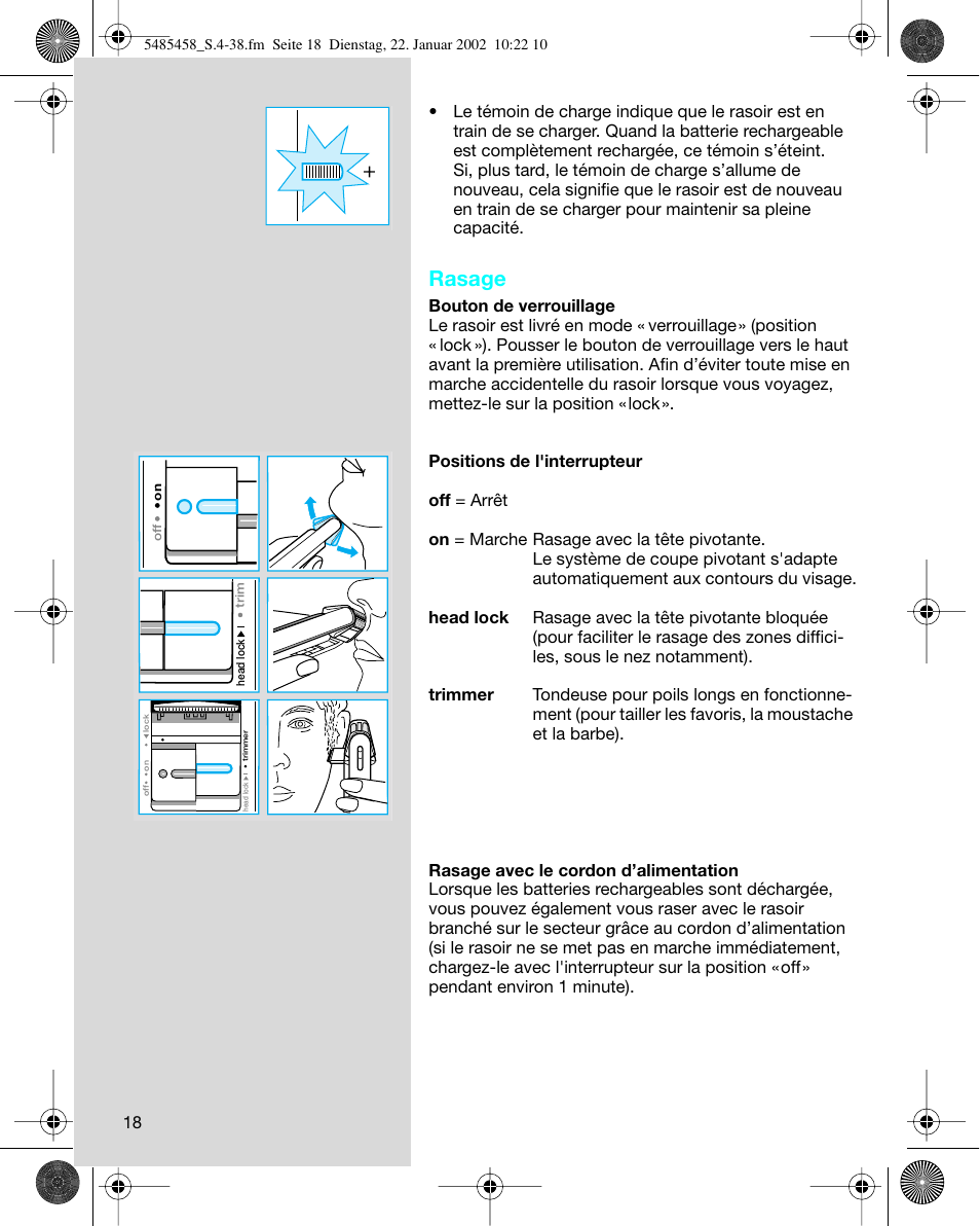 Rasage | Braun 5441 Flex Integral System User Manual | Page 18 / 35