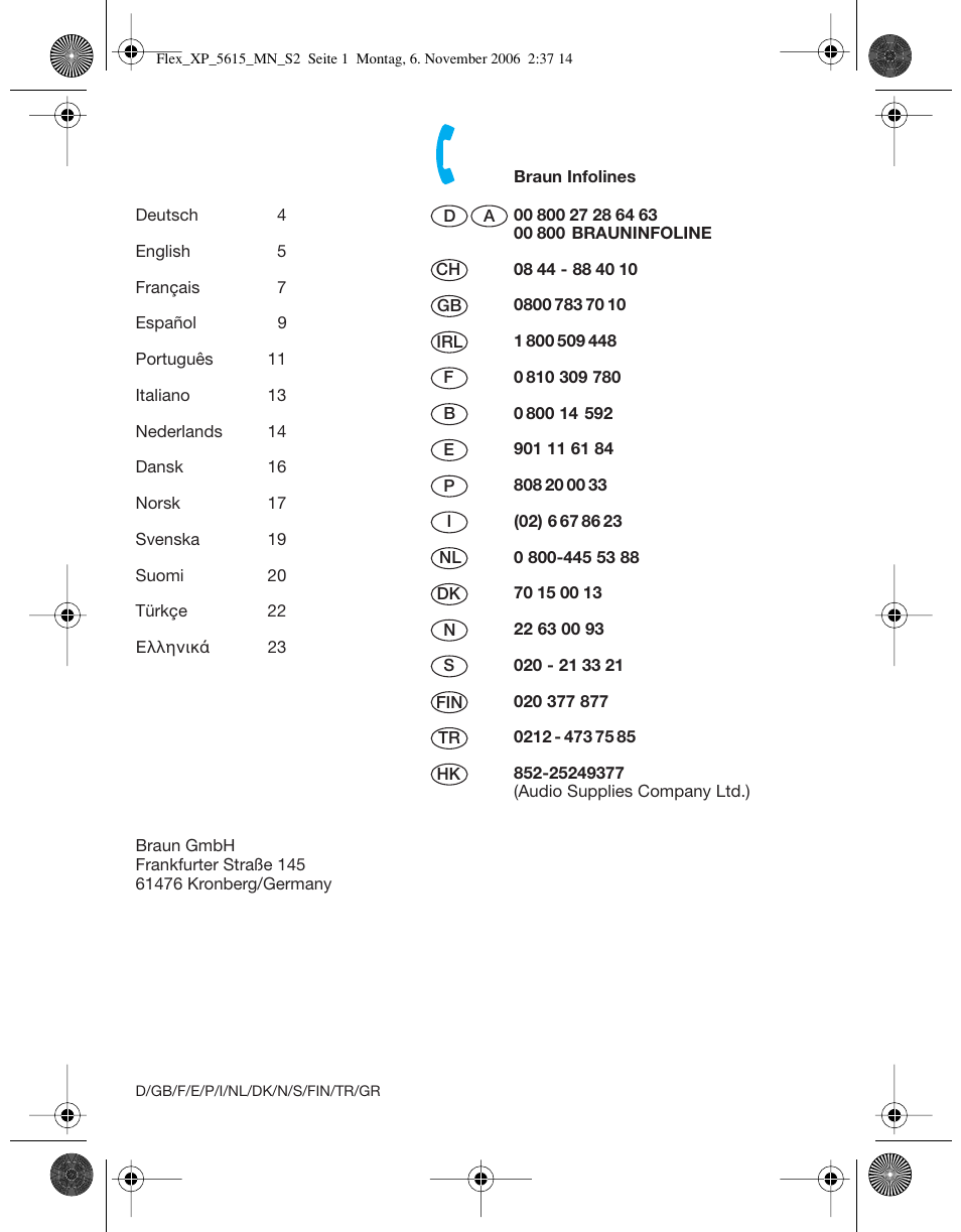Braun 5615 Flex XP User Manual | Page 2 / 26