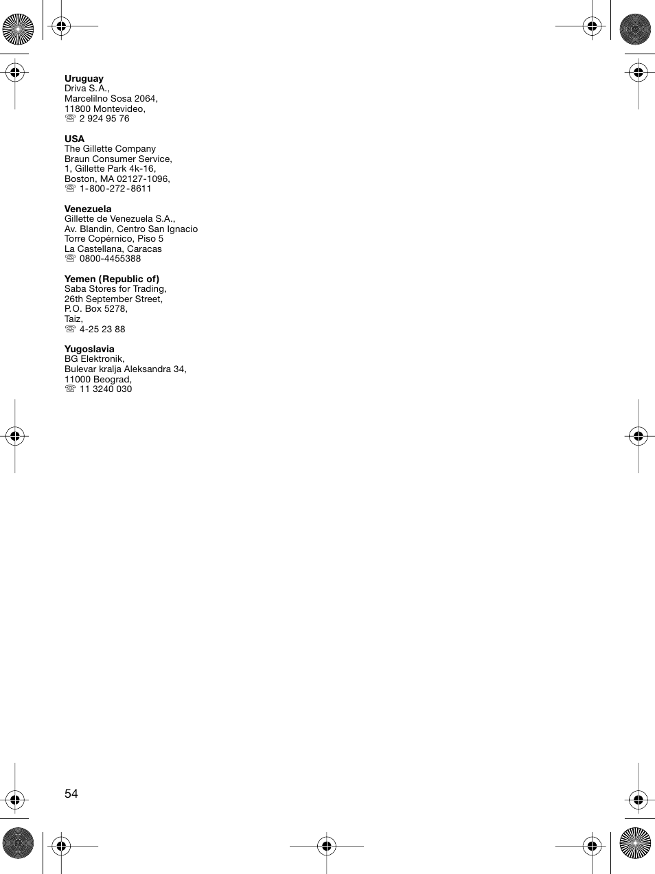 Braun 5691 Flex XP II System User Manual | Page 53 / 53