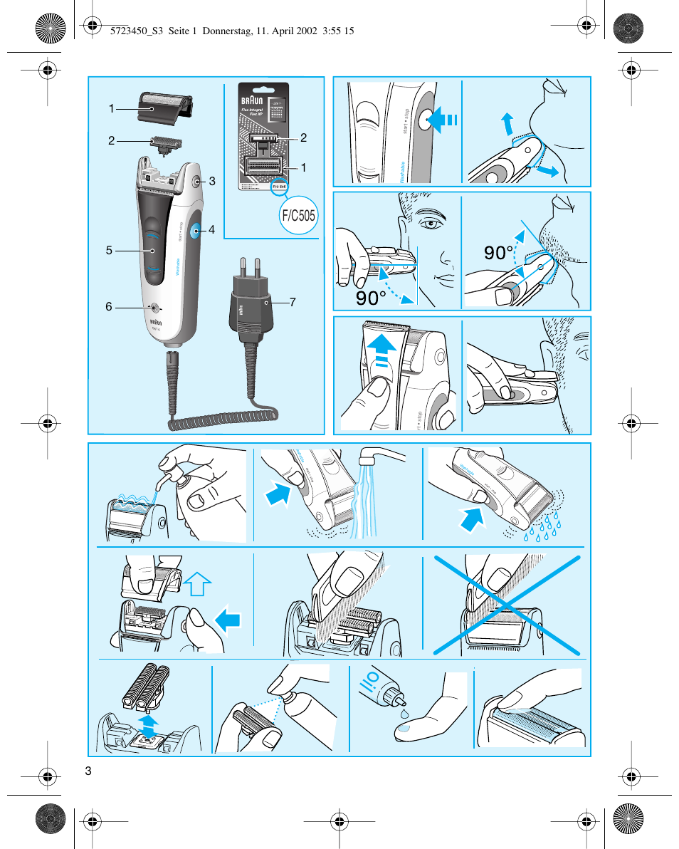 F/c505 | Braun 5614 Flex XP User Manual | Page 3 / 38