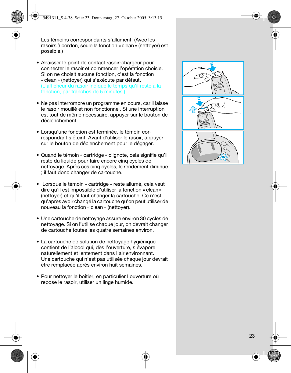 Braun 7680 SyncroPro System User Manual | Page 23 / 37