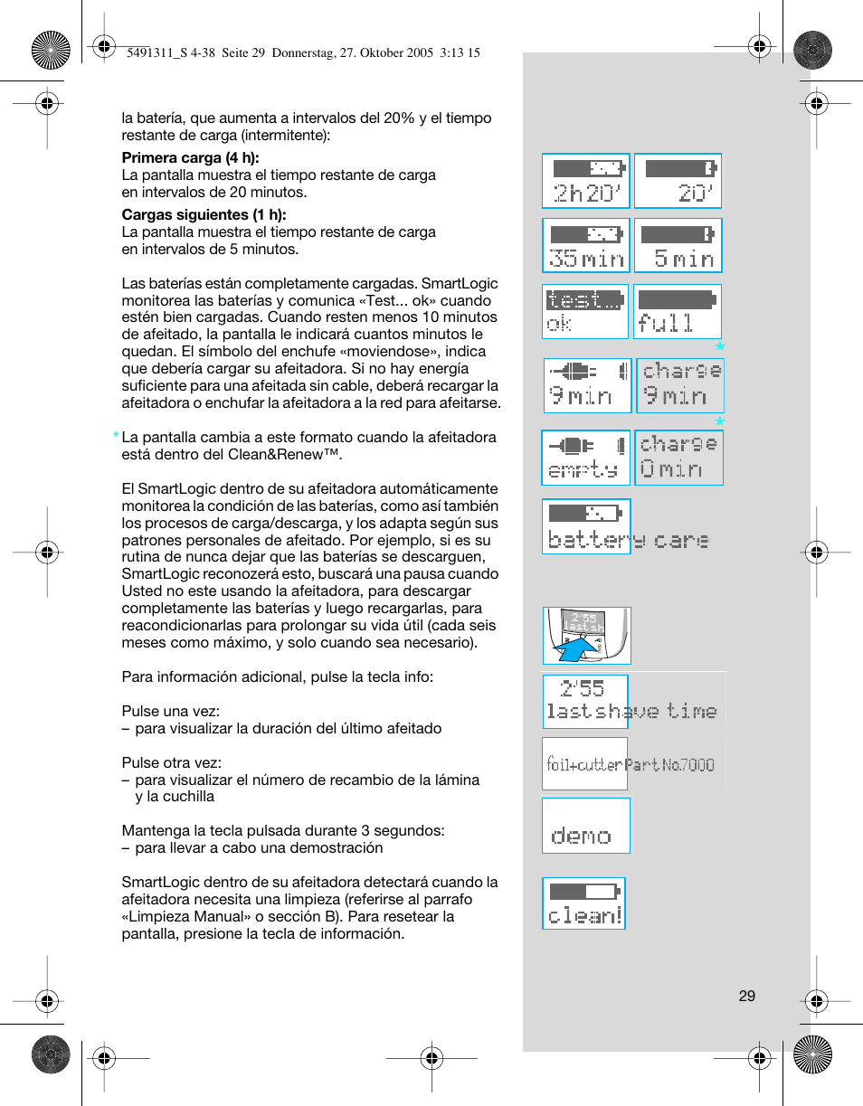 Braun 7680 SyncroPro System User Manual | Page 29 / 37