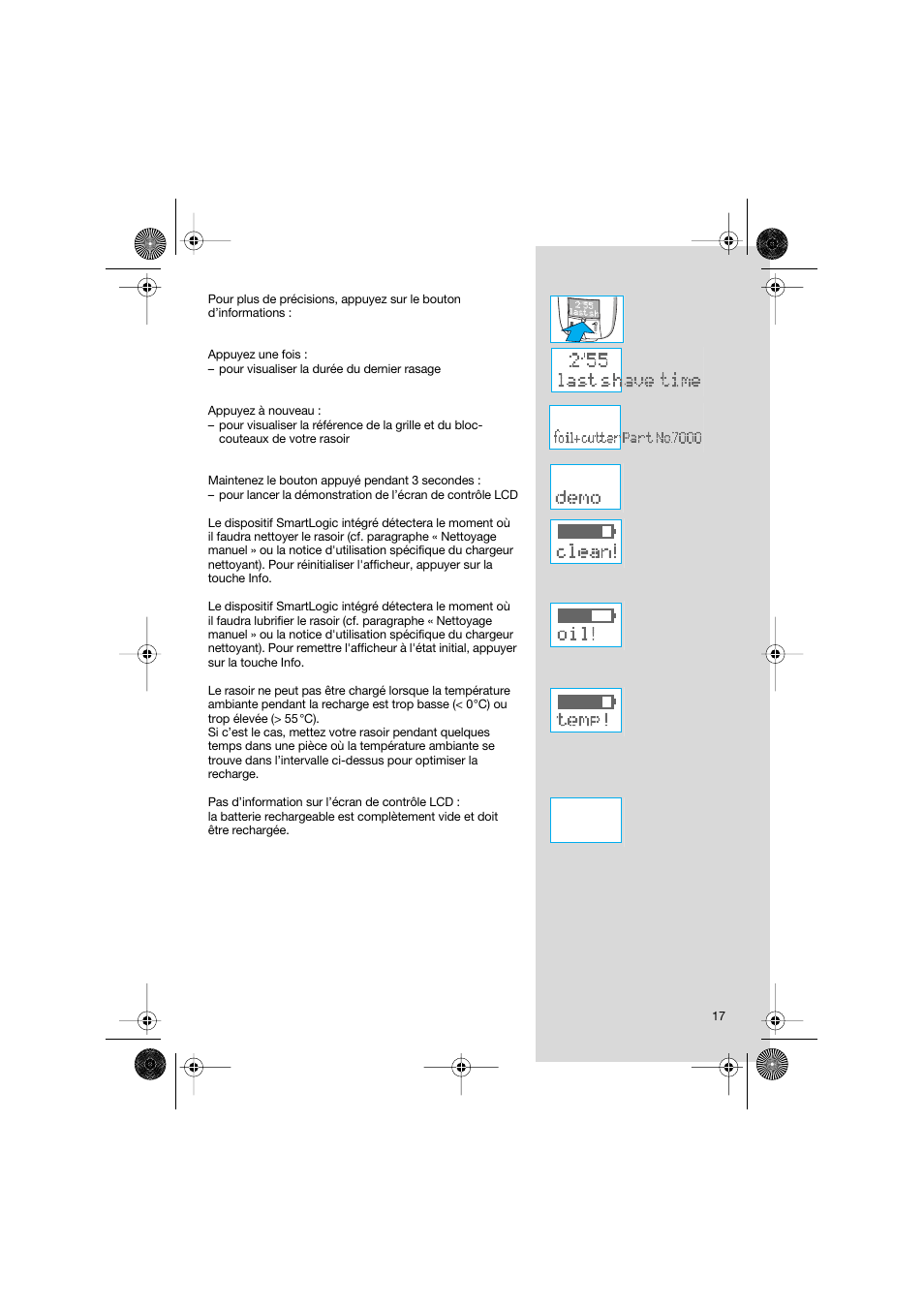 Braun 7690 Syncro System Smart Logic User Manual | Page 17 / 79