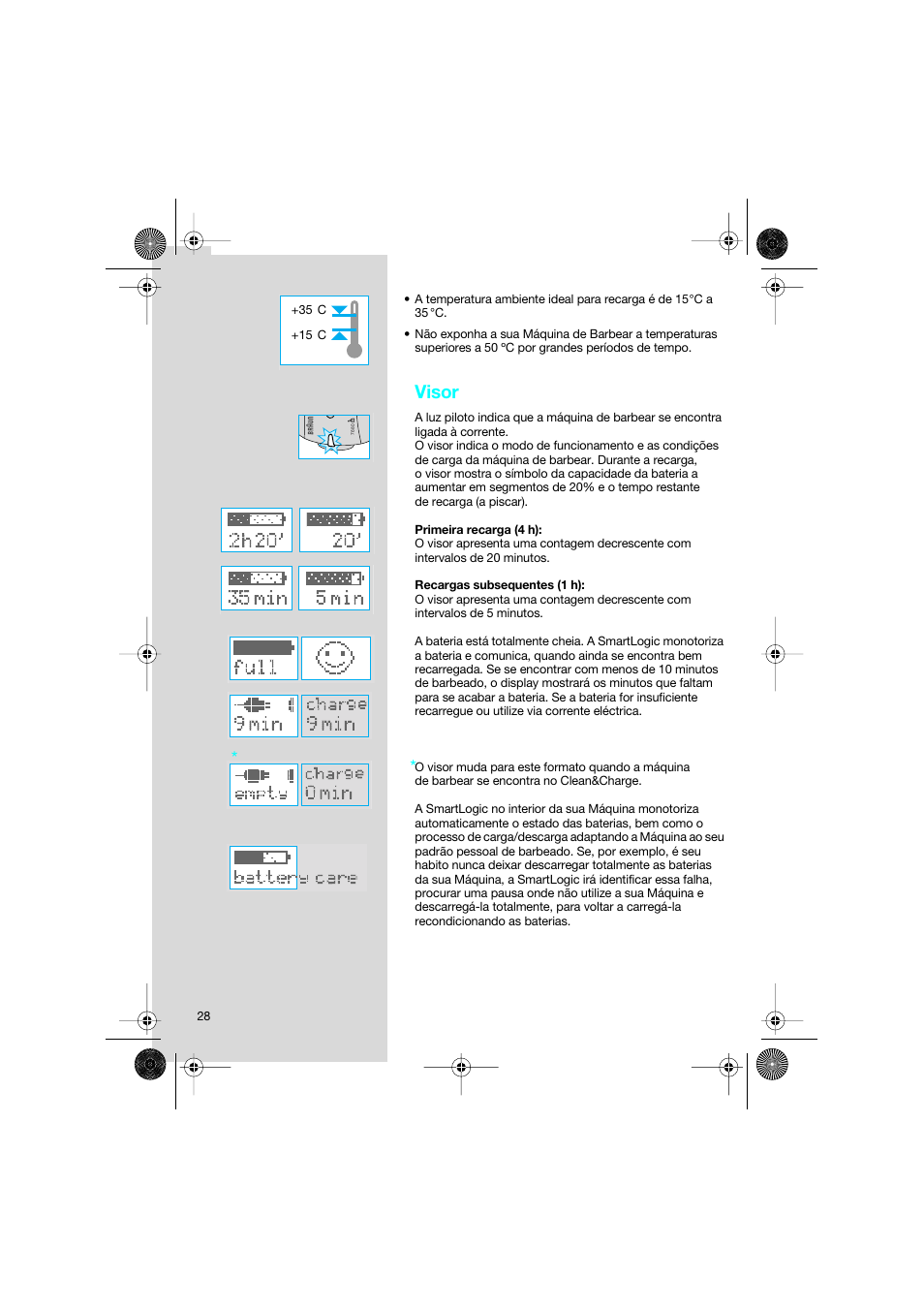 Visor | Braun 7690 Syncro System Smart Logic User Manual | Page 28 / 79