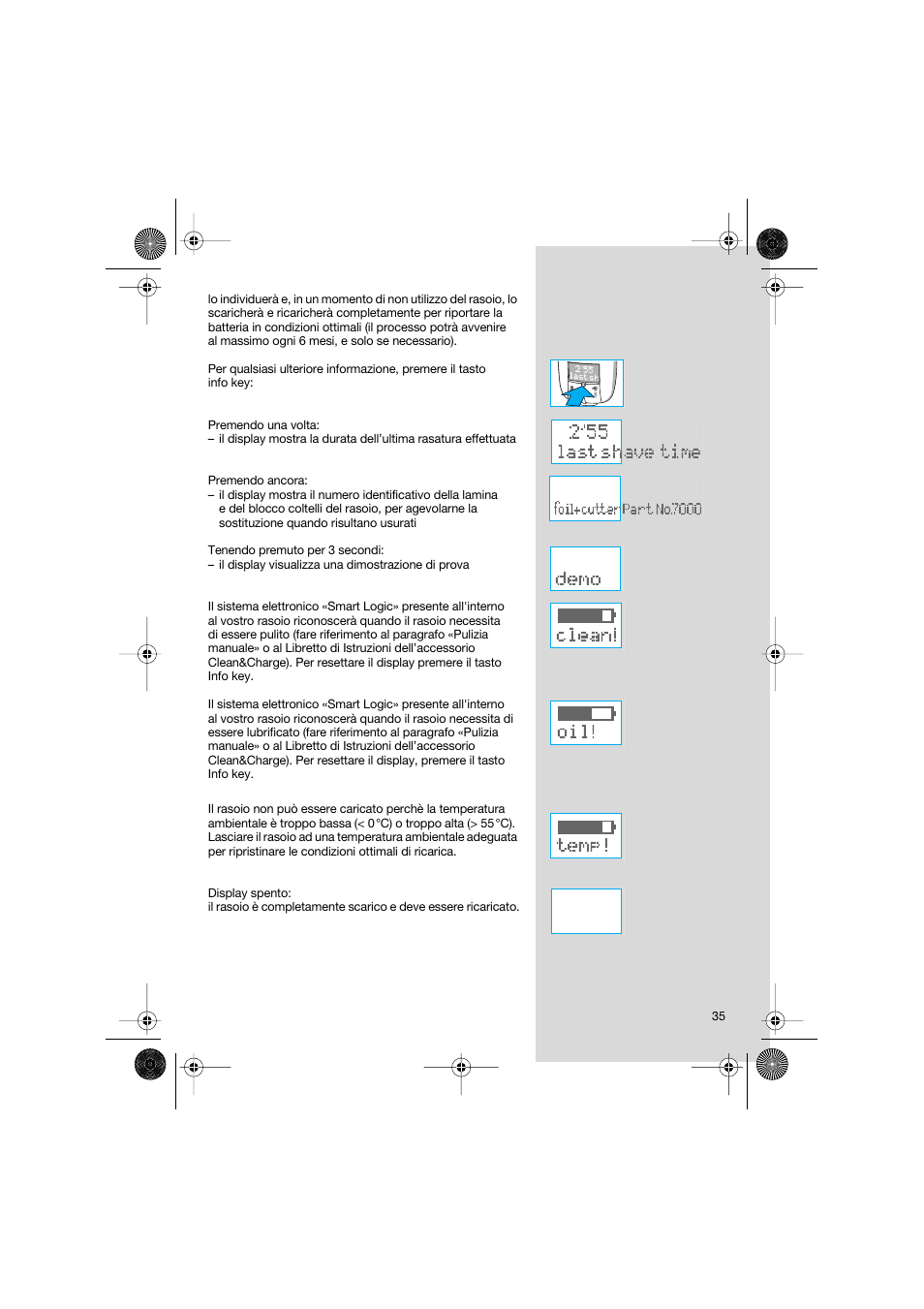 Braun 7690 Syncro System Smart Logic User Manual | Page 35 / 79