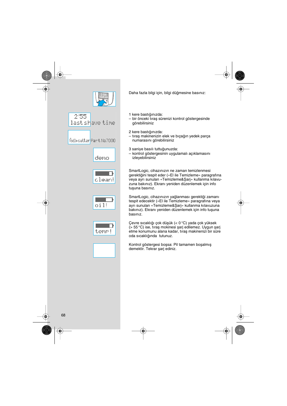 Braun 7690 Syncro System Smart Logic User Manual | Page 68 / 79