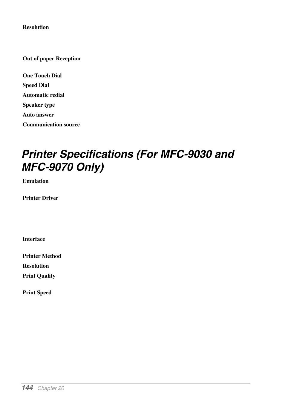 Brother MFC-9030 User Manual | Page 153 / 166