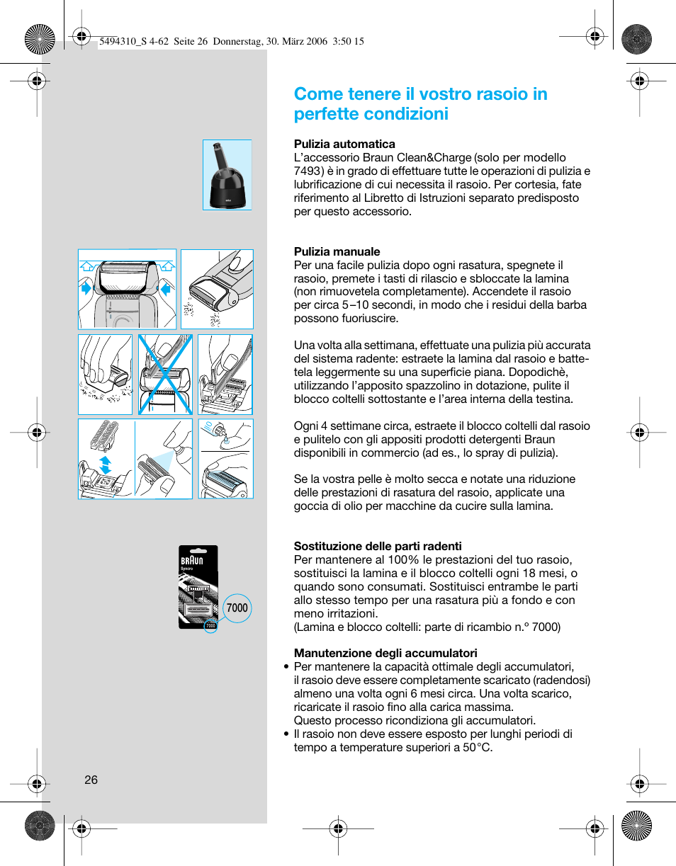 Braun 7475 Syncro User Manual | Page 26 / 59