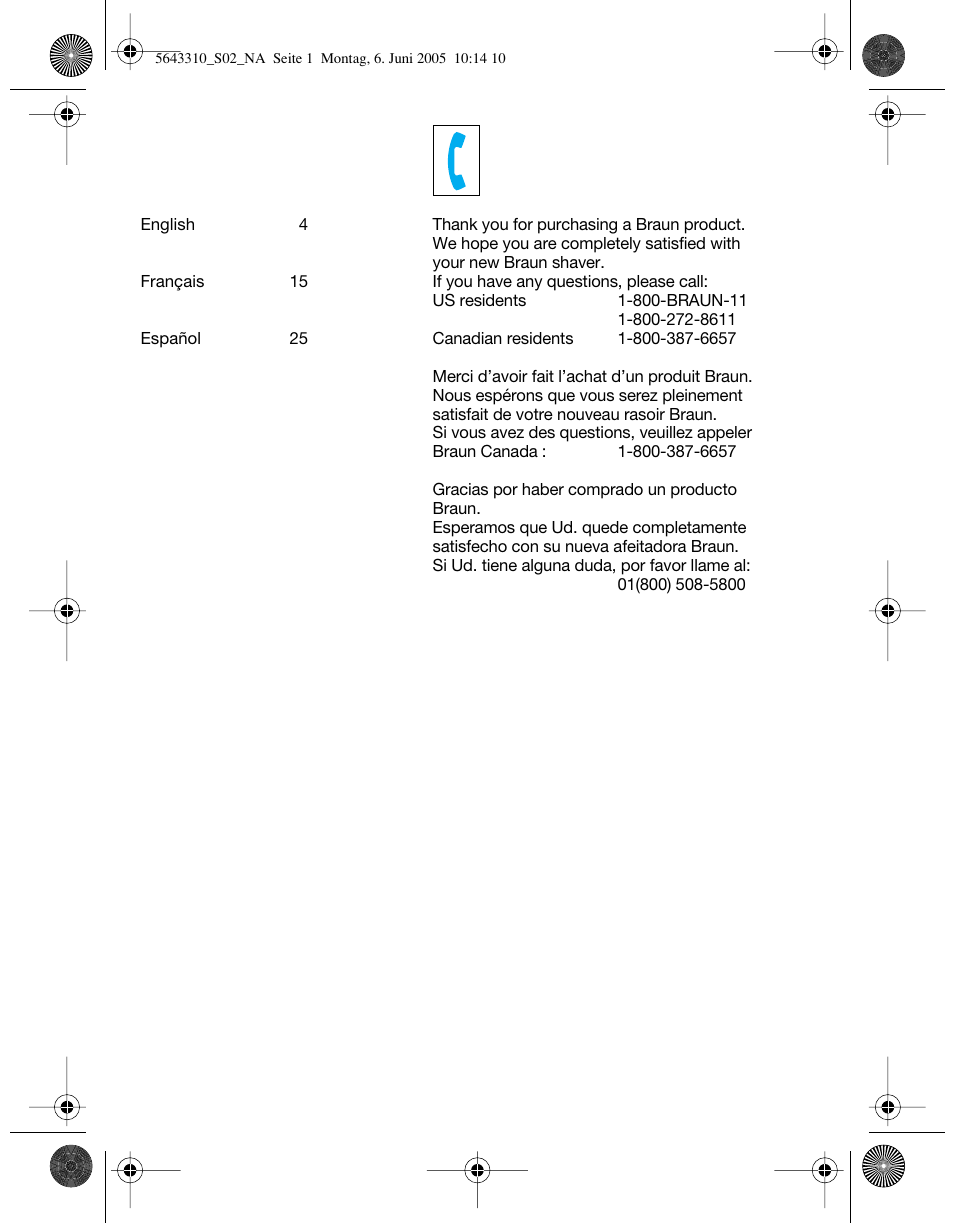 Braun 8595 Activator User Manual | Page 2 / 34