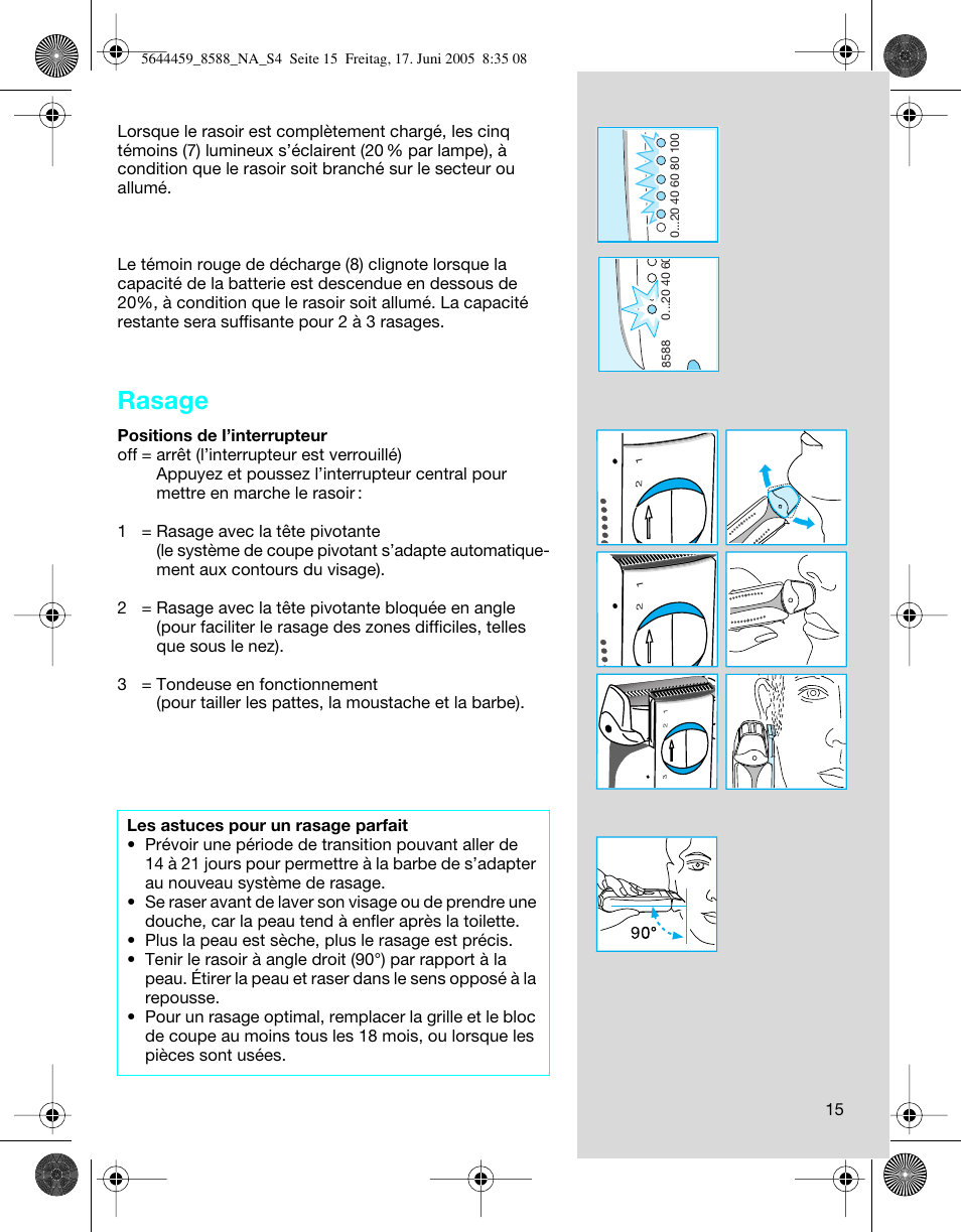 Rasage | Braun 8588 Activator  EU User Manual | Page 15 / 25