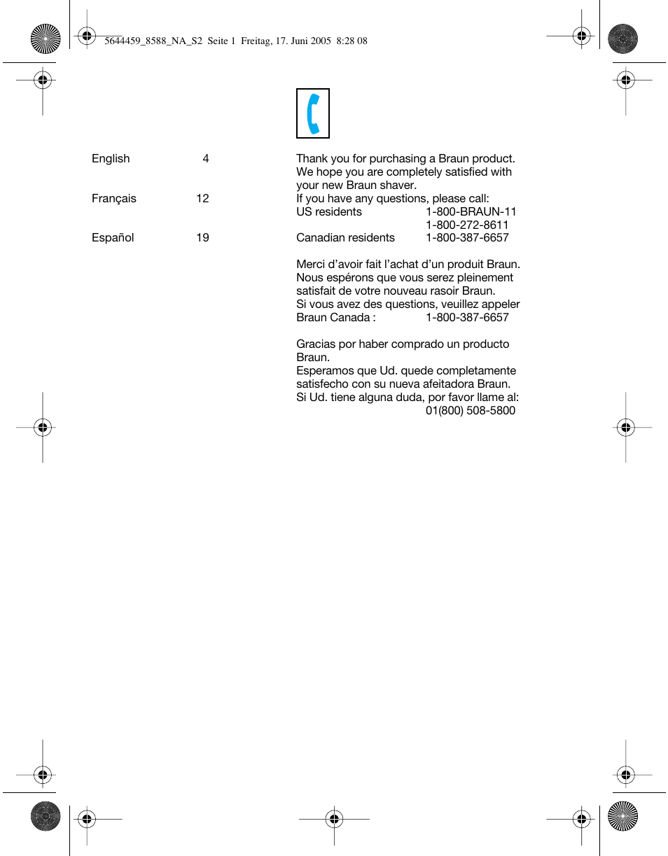 Braun 8588 Activator  EU User Manual | Page 2 / 25