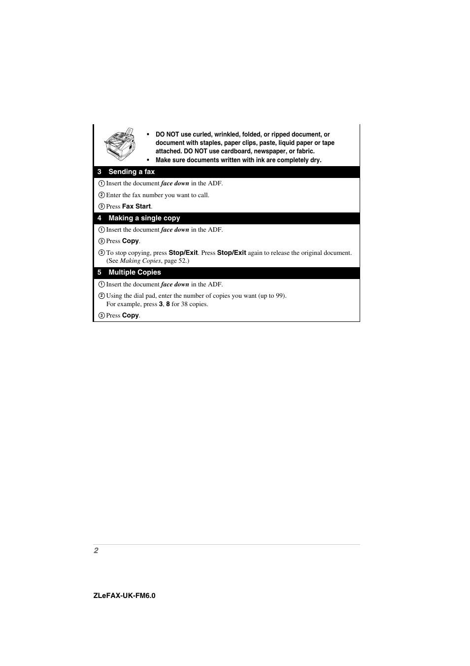 Brother FAX-8360P User Manual | Page 10 / 112