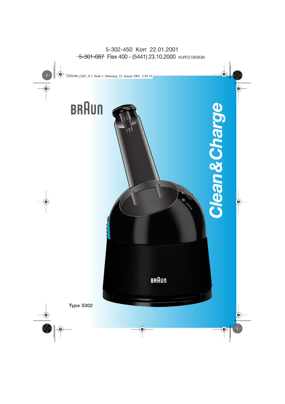 Braun Clean & Charge (Flex Integral) User Manual | 40 pages