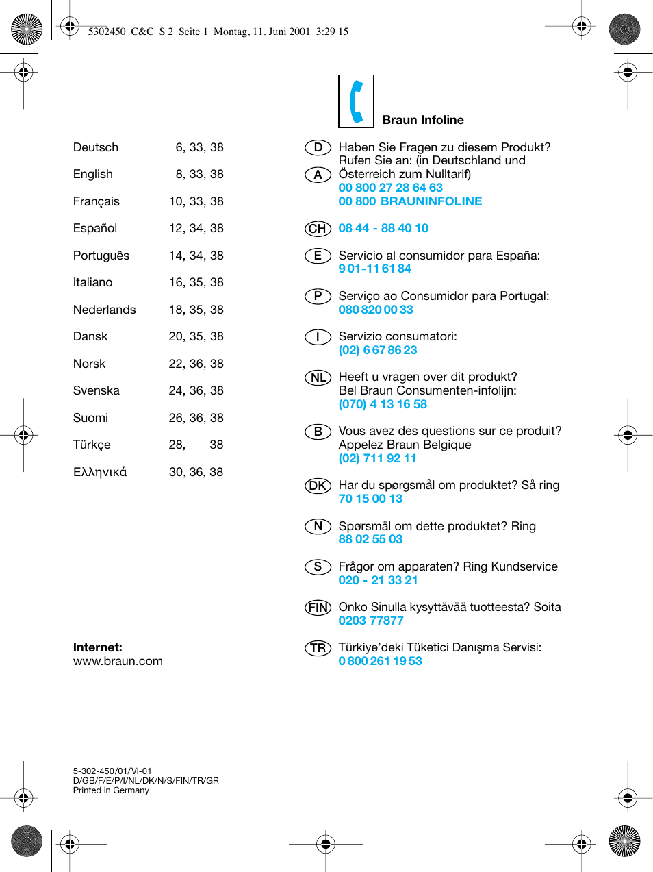 Braun Clean & Charge (Flex Integral) User Manual | Page 2 / 40