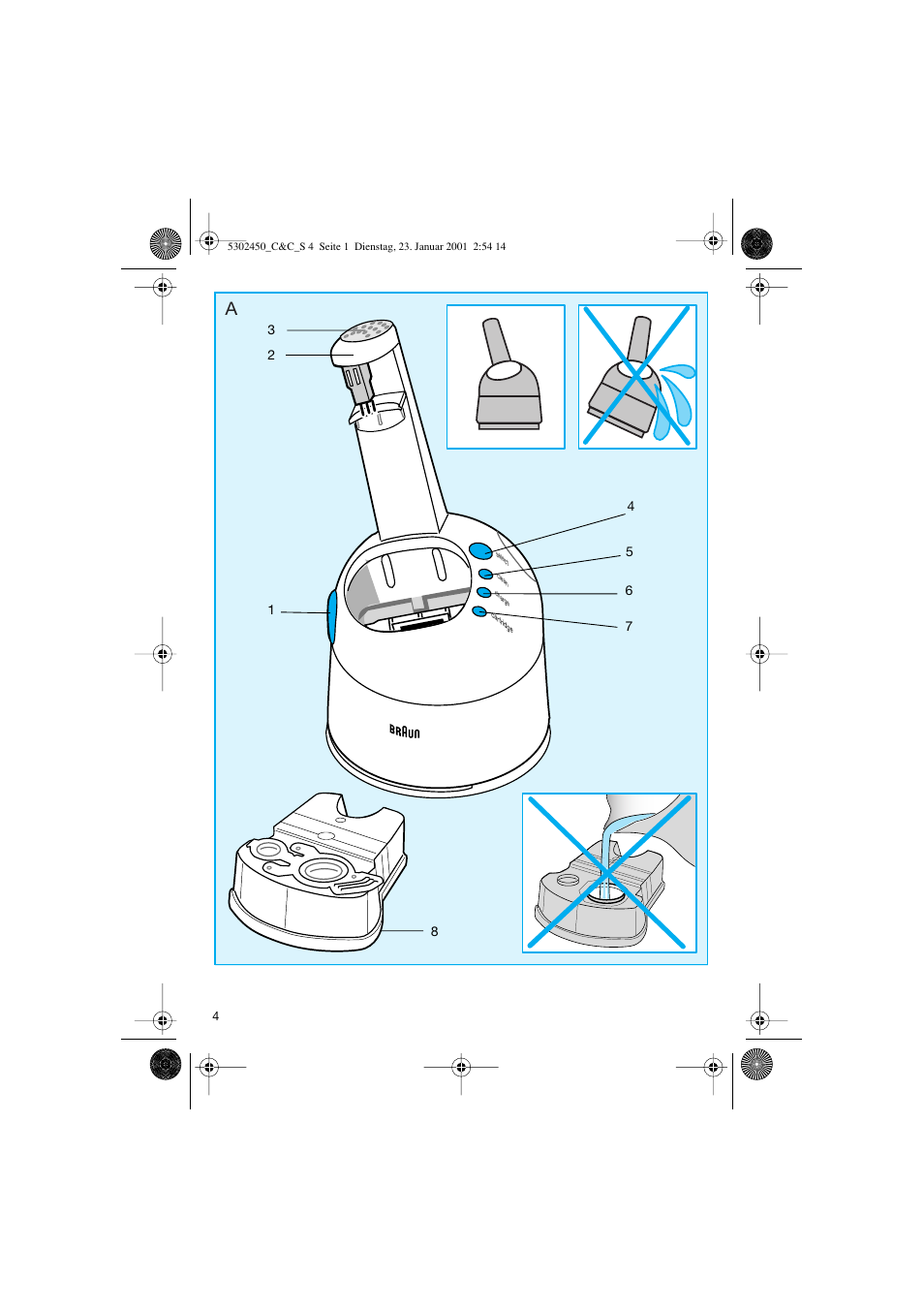 Braun Clean & Charge (Flex Integral) User Manual | Page 3 / 40