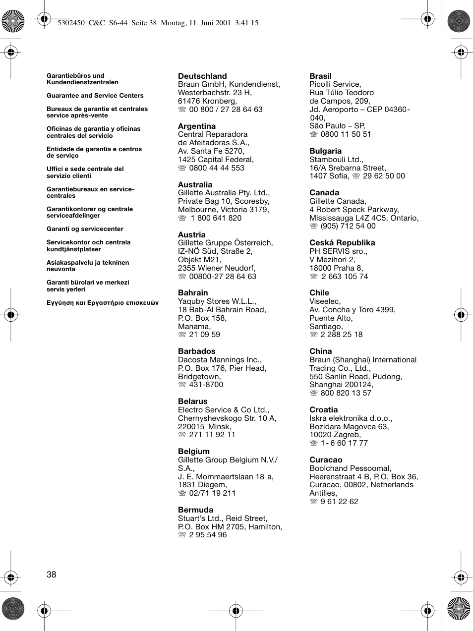 Braun Clean & Charge (Flex Integral) User Manual | Page 37 / 40