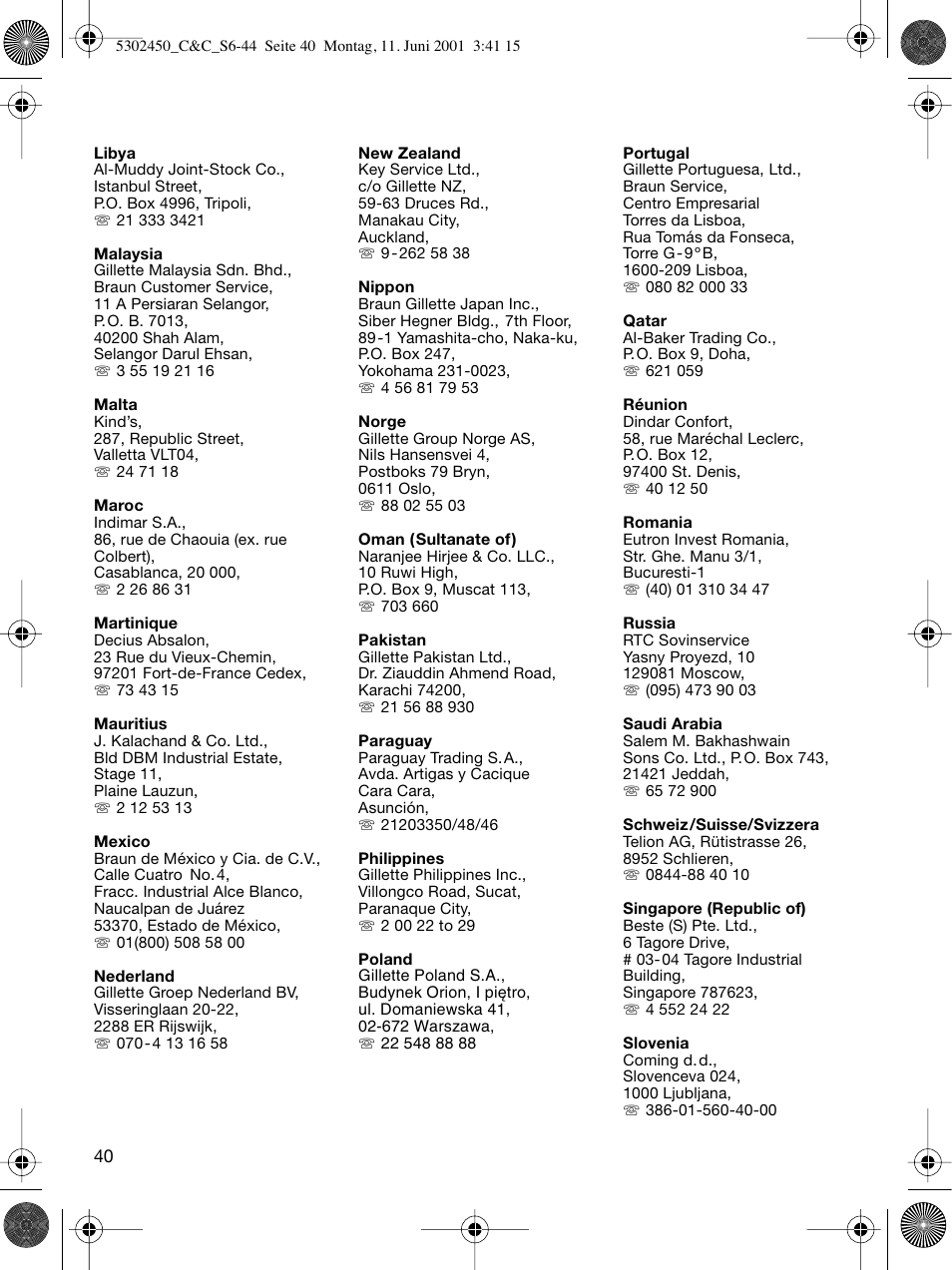 Braun Clean & Charge (Flex Integral) User Manual | Page 39 / 40