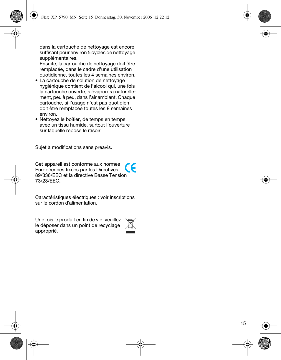 Braun 5790 Flex XP II System User Manual | Page 14 / 49