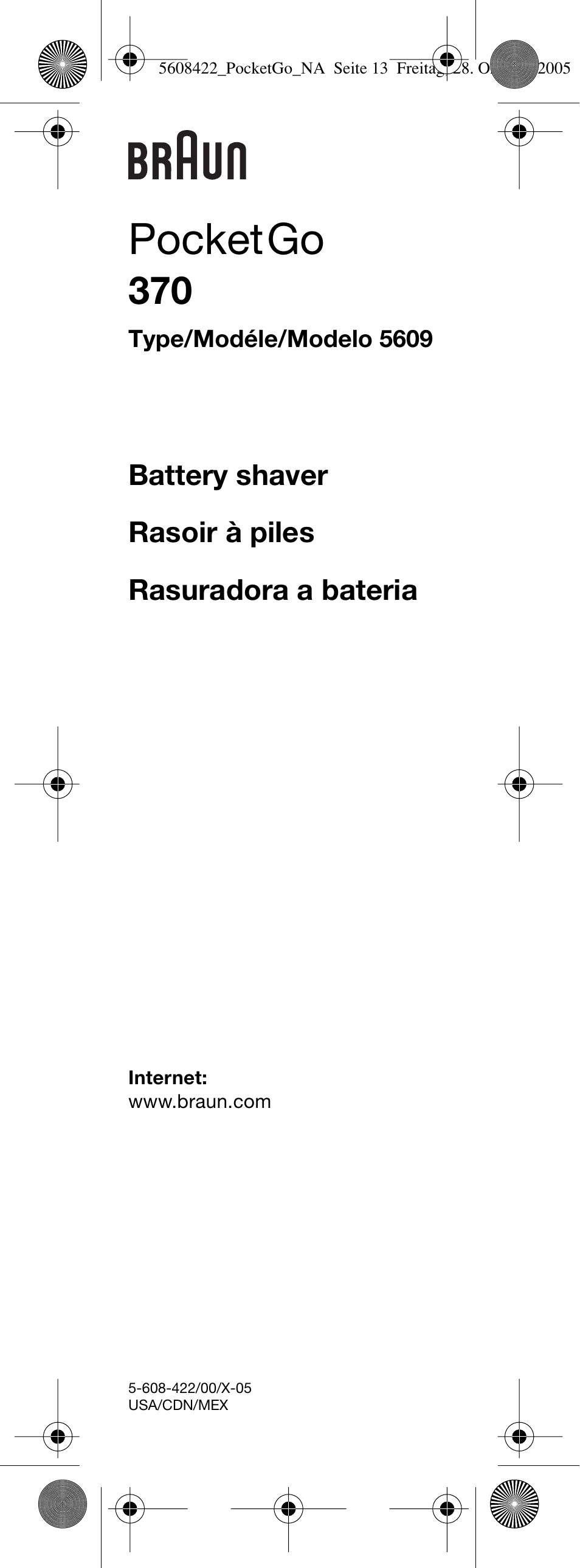 Braun 370-5609 PocketGo User Manual | 12 pages