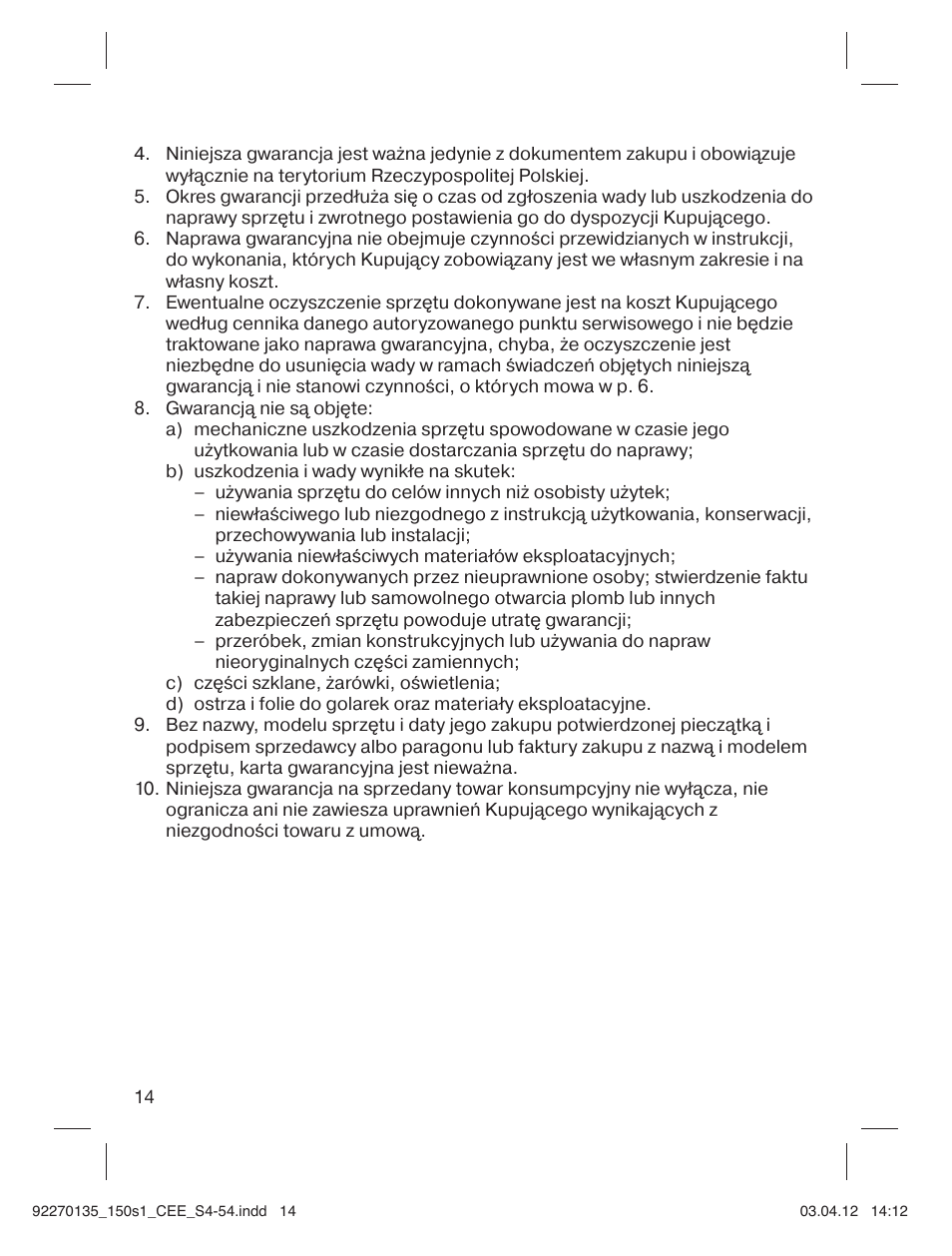 Braun 130s-1-5683 Series 1 User Manual | Page 14 / 52