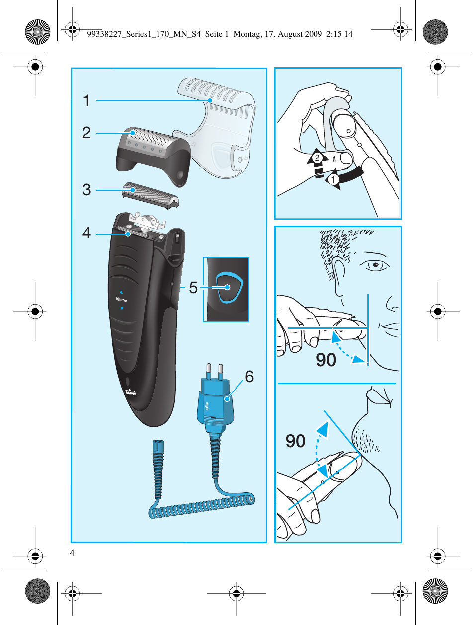 Braun 170 Series 1 User Manual | Page 3 / 43