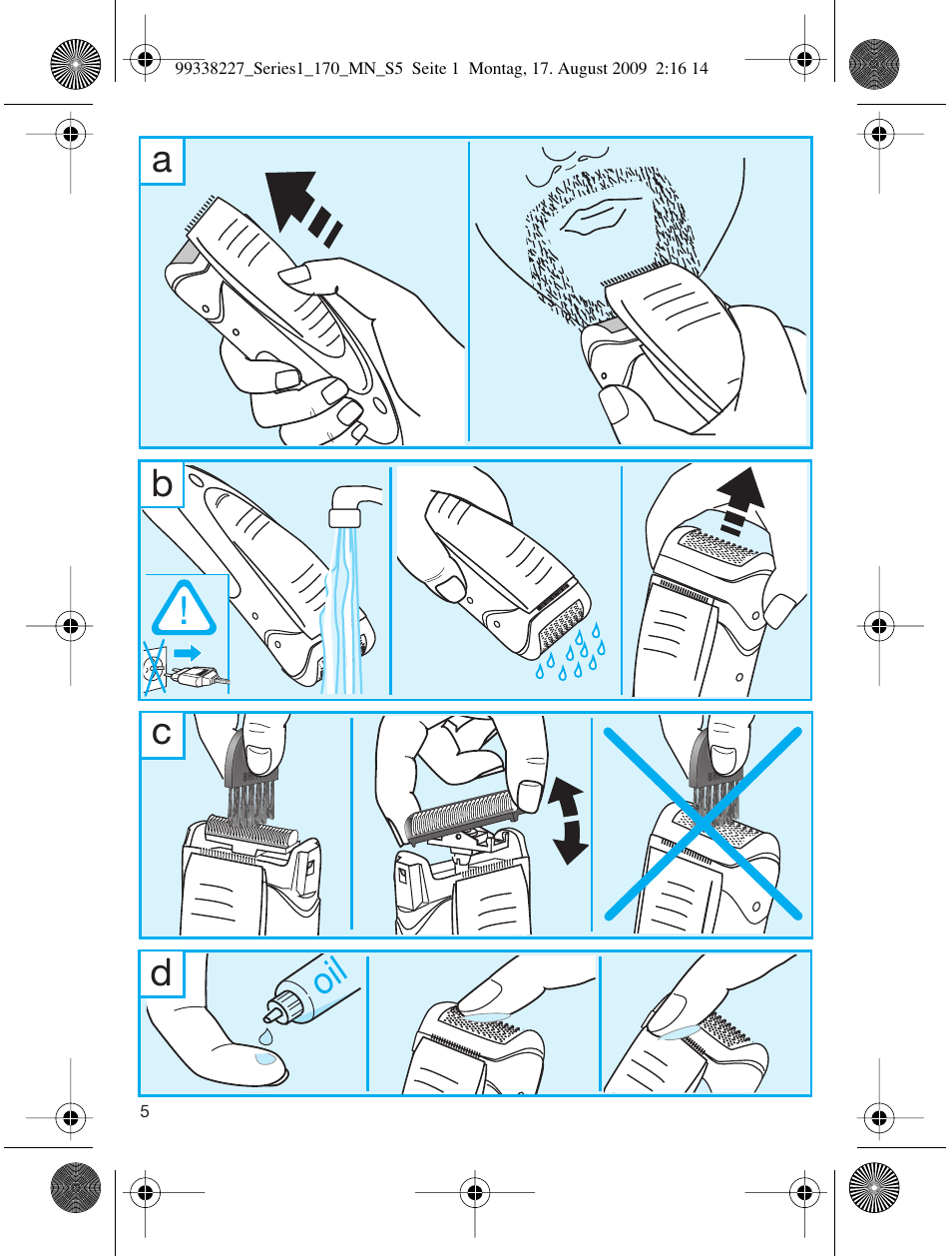 Ad b c | Braun 170 Series 1 User Manual | Page 4 / 43