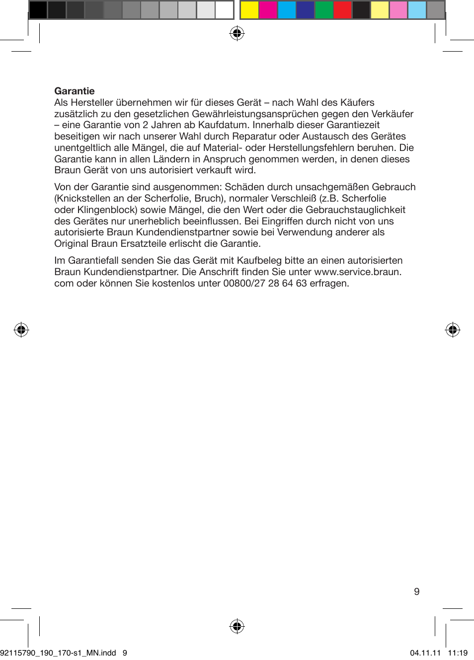 Braun 170s-1 Series 1 User Manual | Page 8 / 55