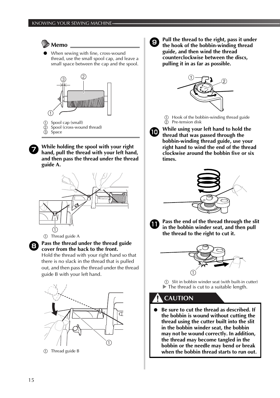 Caution, Ac b 1 a | Brother XT37 User Manual | Page 16 / 52