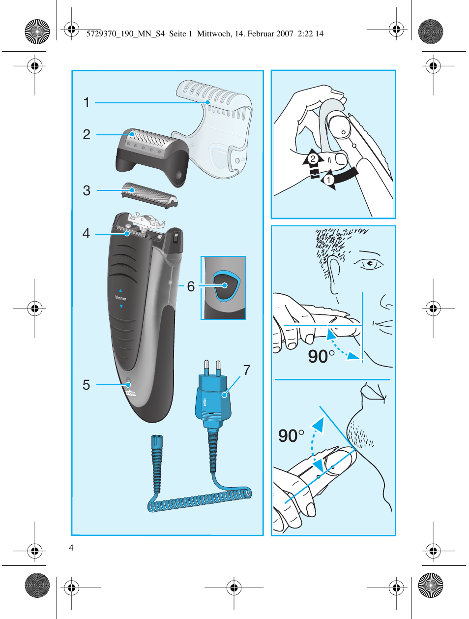 Braun 190 Series 1 User Manual | Page 3 / 51