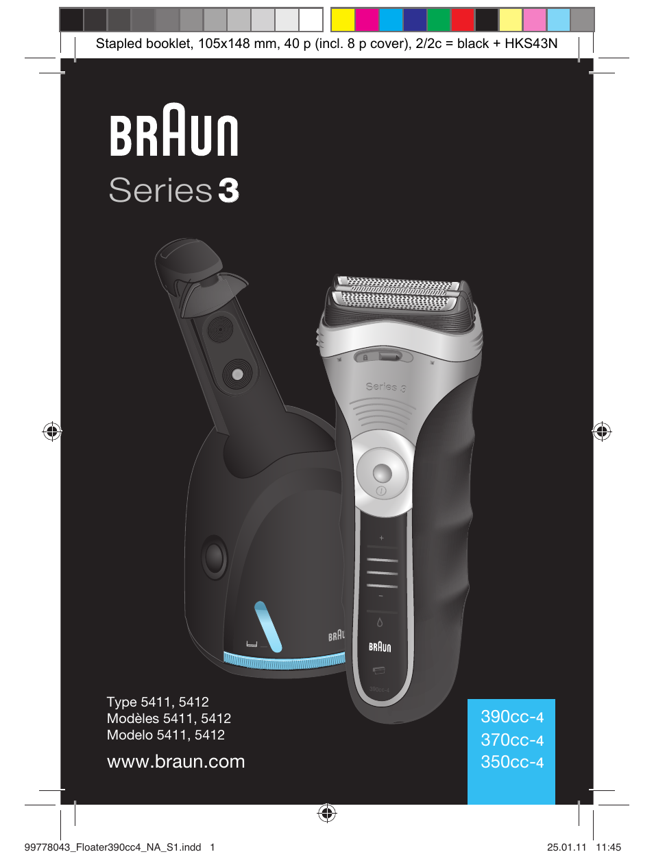 Braun 390cc-4 Series 3 User Manual | 39 pages