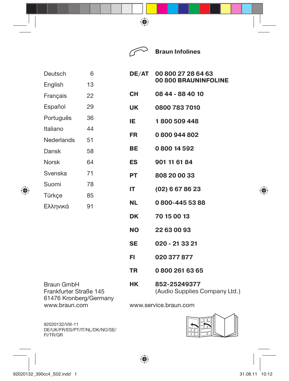 Braun 370cc-4 Series 3 User Manual | Page 2 / 98