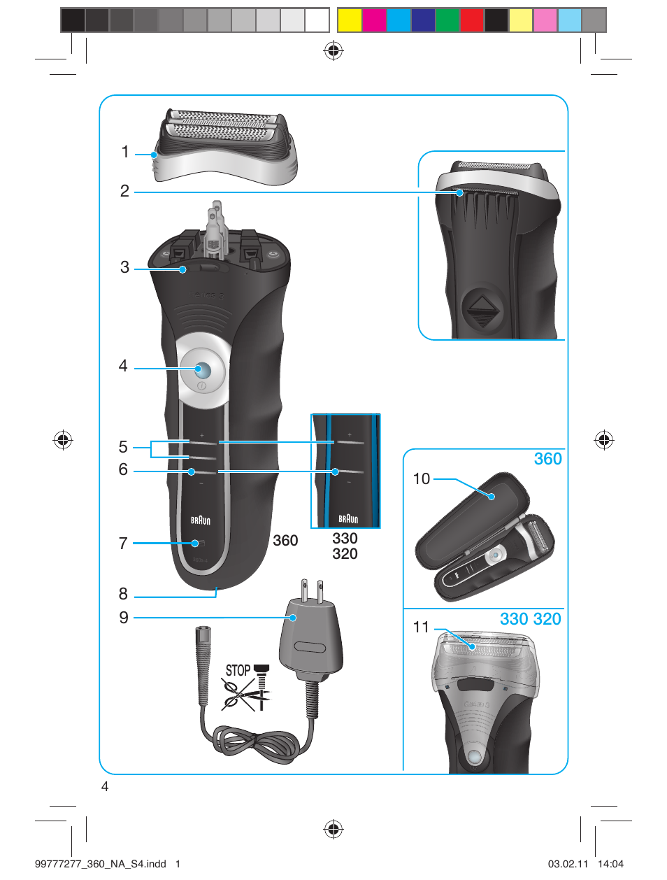 Stop | Braun 360s-4 Series 3 User Manual | Page 3 / 31