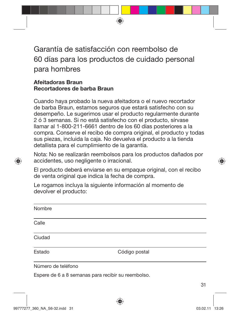 Braun 360s-4 Series 3 User Manual | Page 30 / 31