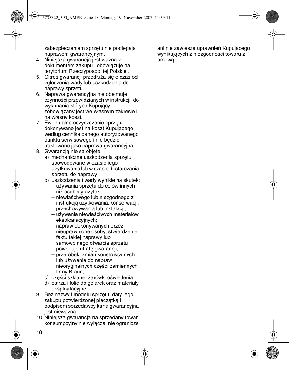 Braun 390cc Series 3 User Manual | Page 17 / 57