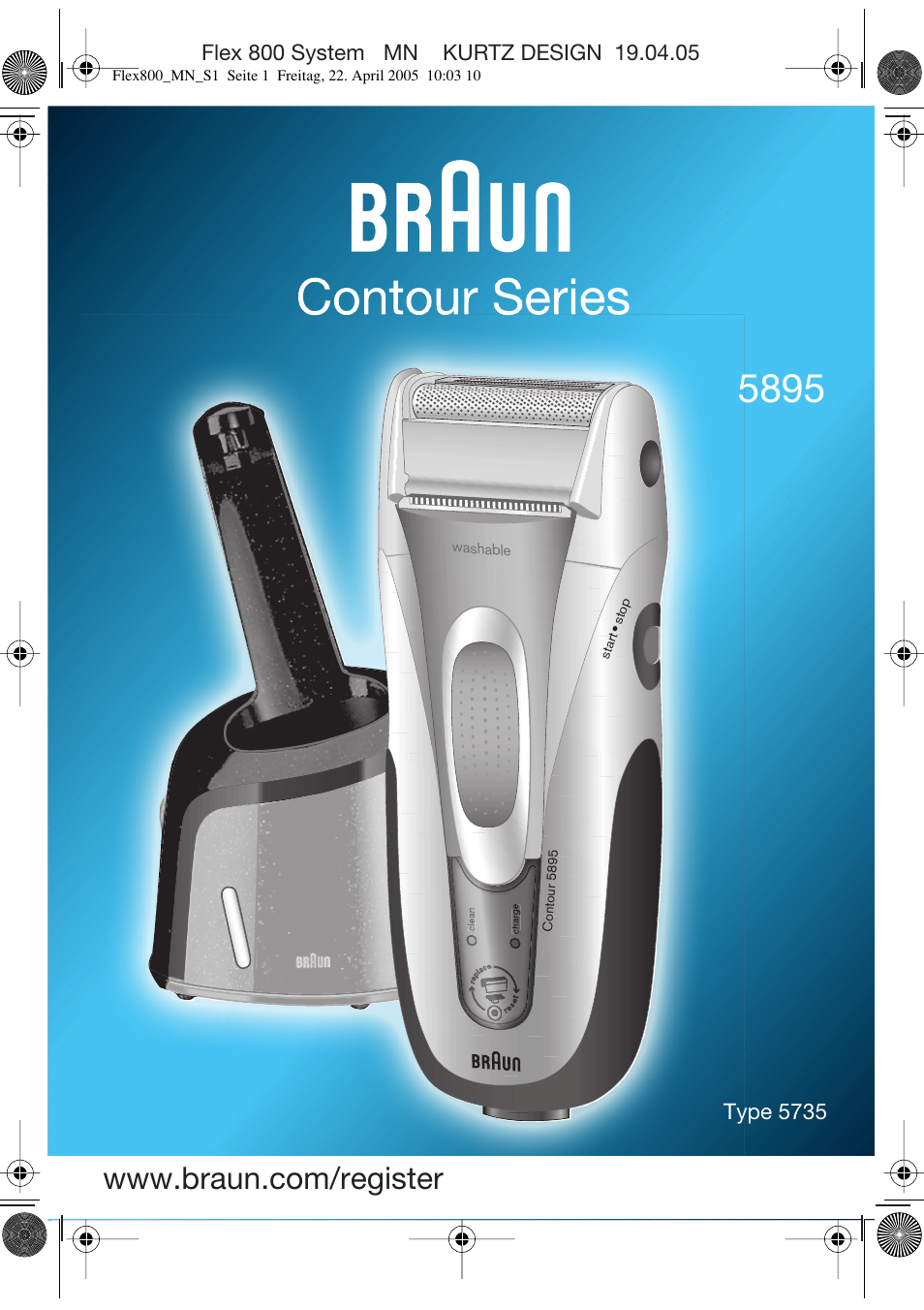 Braun 5895 Contour Series User Manual | 65 pages