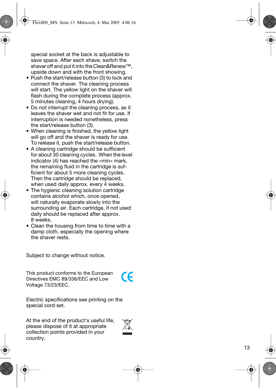 Braun 5895 Contour Series User Manual | Page 12 / 65